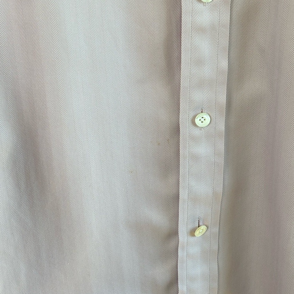 Tom Ford Dress Shirt Light Purple Mens 15.5 39 Herringbone Cotton Switzerland - Picture 7 of 9